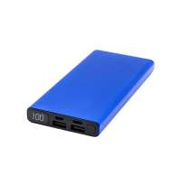 Внешний аккумулятор H&ouml;ginn в металлическом корпусе, 10000mAh, синий