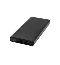 Внешний аккумулятор H&ouml;ginn в металлическом корпусе, 10000mAh, черный