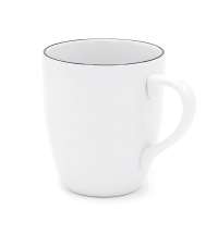 Кружка фарфоровая 300 см3 челси, Палитра (8С1357/1Ф34), Черный