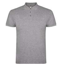 Футболка поло STAR мужская, пёстрый серый