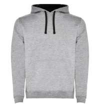 Толстовка URBAN мужская, СЕРЫЙ/ЧЕРНЫЙ XS