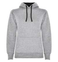 Толстовка URBAN WOMAN женская, СЕРЫЙ/ЧЕРНЫЙ S