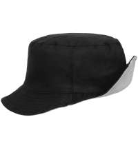 Панама Summer двусторонняя, черная с серым