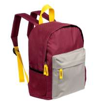 Рюкзак детский Kiddo, бордовый с серым