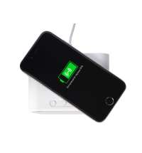 Настольные часы с функцией беспроводной зарядки &laquo;Wake&raquo;, 10 Вт