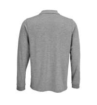 Рубашка поло с длинным рукавом Prime LSL, серый меланж