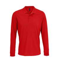 Рубашка поло с длинным рукавом Prime LSL, красная