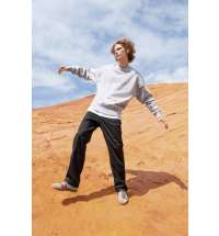 Свитшот оверсайз унисекс Authentic, серый меланж