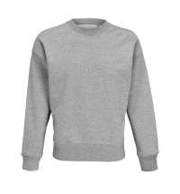 Свитшот оверсайз унисекс Authentic, серый меланж