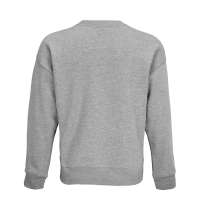 Свитшот оверсайз унисекс Authentic, серый меланж