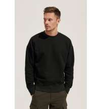 Свитшот оверсайз унисекс Authentic, черный