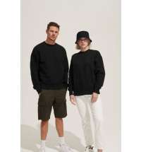 Свитшот оверсайз унисекс Authentic, черный