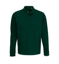 Рубашка поло оверсайз с длинным рукавом Heritage, зеленая