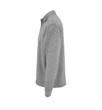 Рубашка поло оверсайз с длинным рукавом Heritage, серый меланж