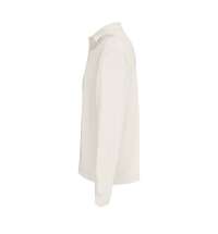 Рубашка поло оверсайз с длинным рукавом Heritage, молочная