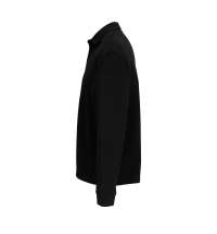 Рубашка поло оверсайз с длинным рукавом Heritage, черная