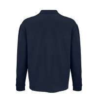 Рубашка поло оверсайз с длинным рукавом Heritage, темно-синяя