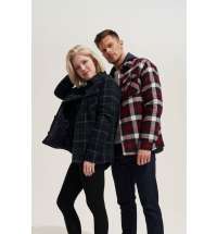 Куртка-рубашка оверсайз унисекс Noah, темно-зеленая