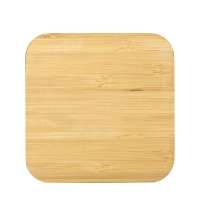 USB-хаб с беспроводной зарядкой из бамбука «Plato», 5 Вт