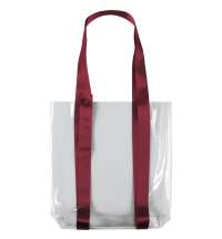 Шоппер Clear Fest, прозрачный с красными ручками