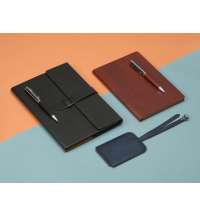 Бизнес-блокнот А5 с клапаном «Fabrizio» с ручкой