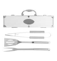 Набор для барбекю в кейсе: лопатка, щипцы, вилка «Salvy»