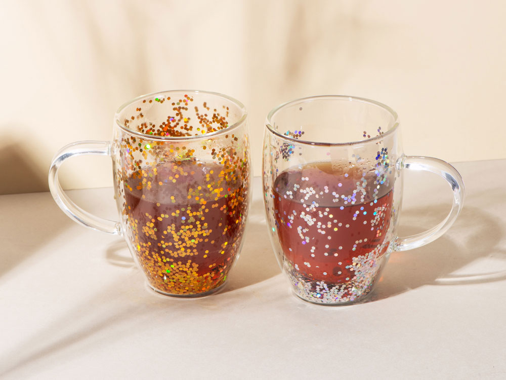 Кружка с двойными стенками с блестками &laquo;Festival&raquo;