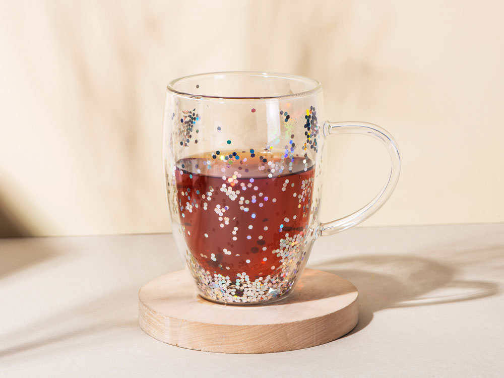 Кружка с двойными стенками с блестками &laquo;Festival&raquo;