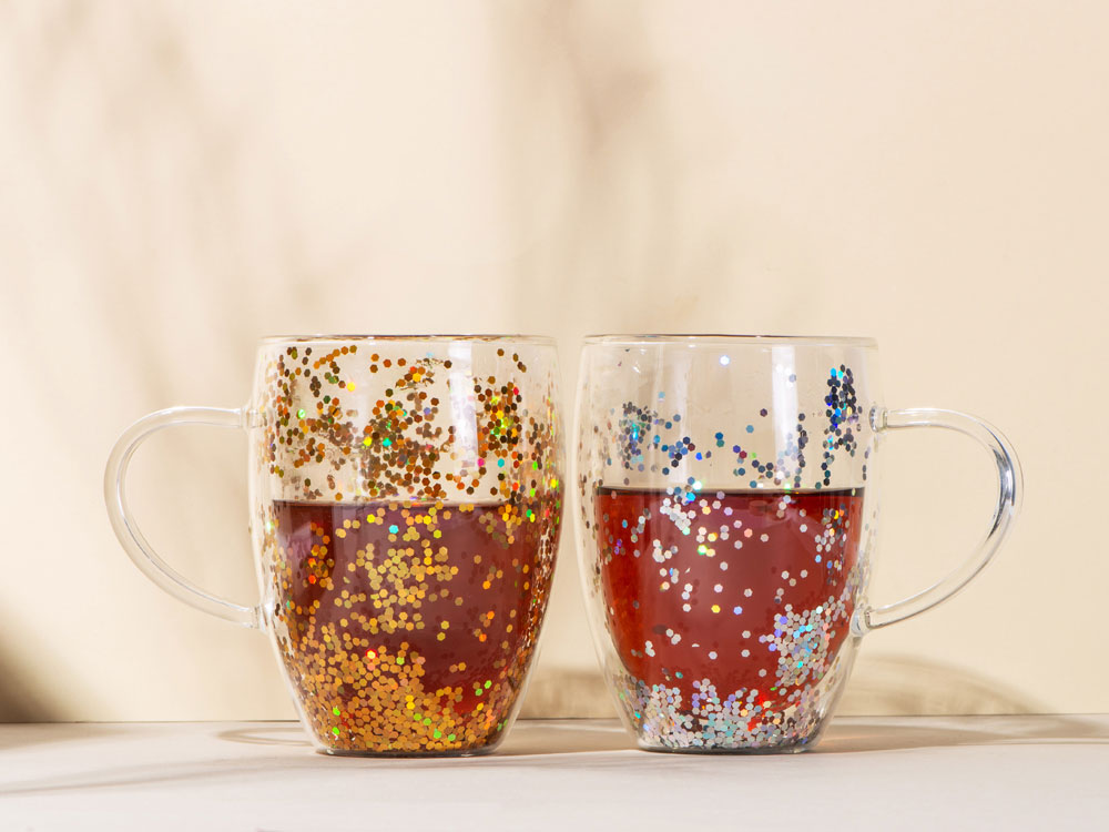 Кружка с двойными стенками с блестками &laquo;Festival&raquo;