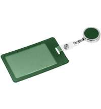Чехол для пропуска с ретрактором Devon, темно -зеленый