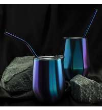 Набор многоразовых трубочек гальванических Оnlycofer Х black