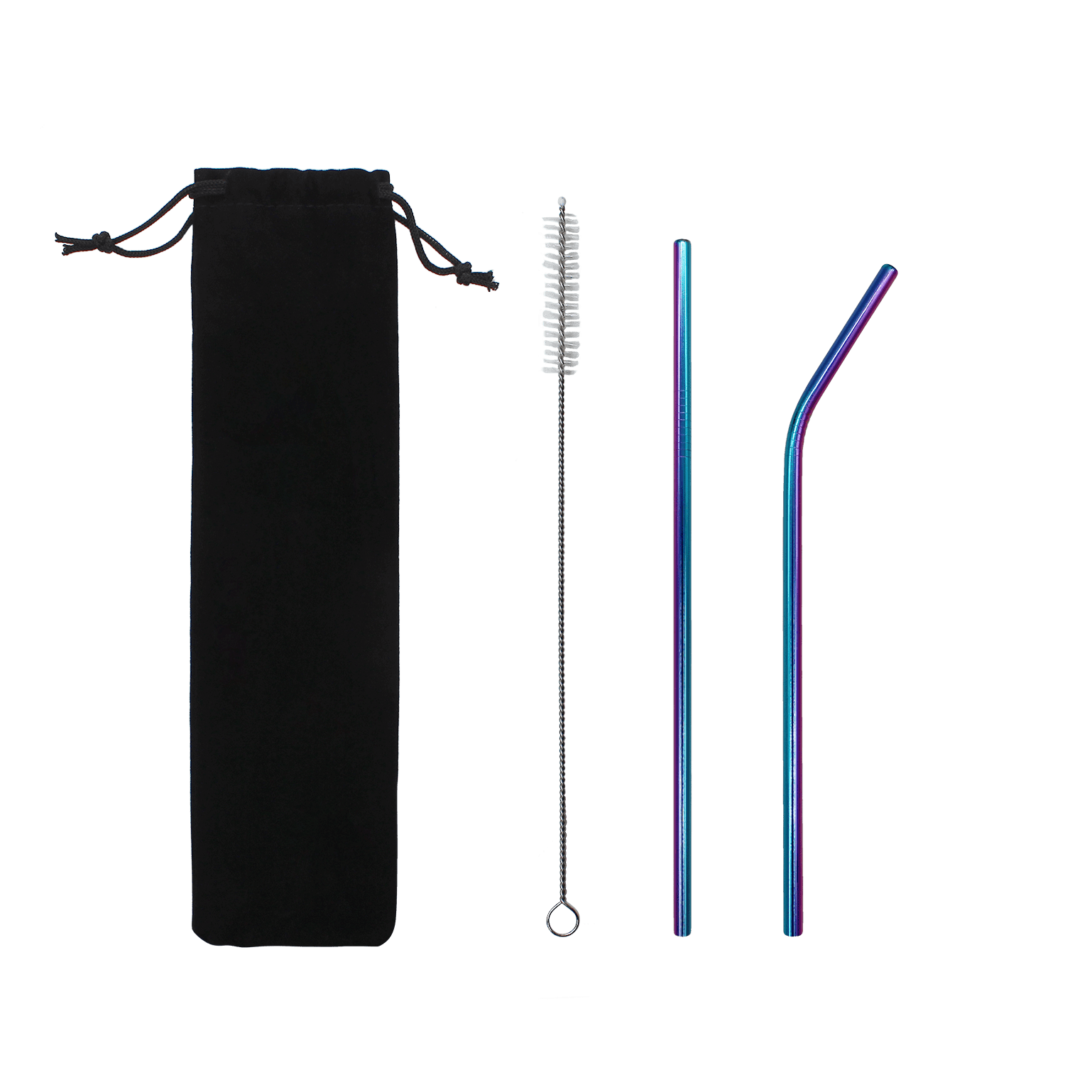 Набор многоразовых трубочек гальванических Оnlycofer Х black