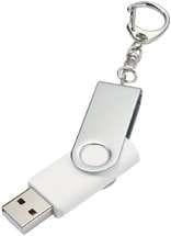 Флешка белая 8 Гб «Twist» ?