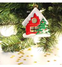 Ёлочная игрушка Домик