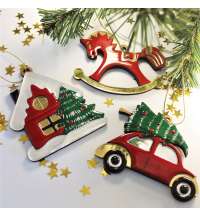 Ёлочная игрушка Домик