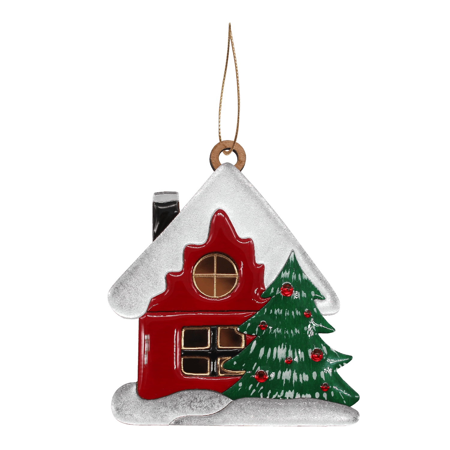 Ёлочная игрушка Домик