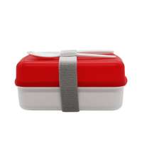 Ланч-бокс Lunch Blue line со столовыми приборами