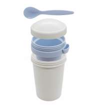 Ланч-бокс Cereal to go Green Line с ложкой