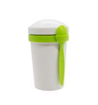 Ланч-бокс Cereal to go Green Line с ложкой