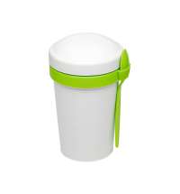 Ланч-бокс Cereal to go Green Line с ложкой