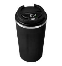 Термокружка Andy с дисплеем, 510 мл, черная