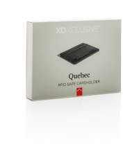 Держатель для карт Quebec RFID с защитой от сканирования RFID, черный