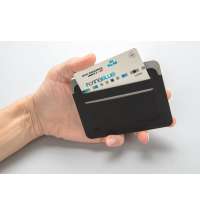 Держатель для карт Quebec RFID с защитой от сканирования RFID, черный