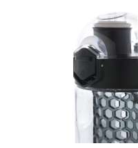 Герметичная бутылка для воды с контейнером для фруктов Honeycomb, черный