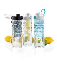 Герметичная бутылка для воды с контейнером для фруктов Honeycomb, черный