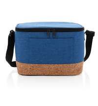 Двухцветная сумка-холодильник с пробковой отделкой