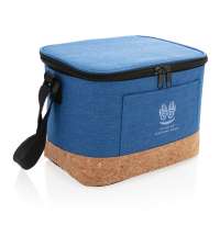 Двухцветная сумка-холодильник с пробковой отделкой