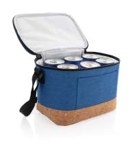 Двухцветная сумка-холодильник с пробковой отделкой