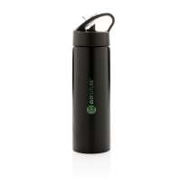 Спортивная бутылка для воды с трубочкой, 500 мл, черный