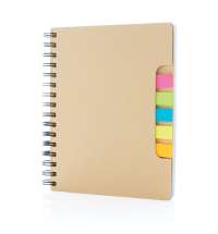 Блокнот на спирали Kraft со стикерами, А5